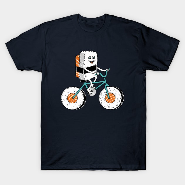 Sushi Bicycle T-Shirt by coffeeman